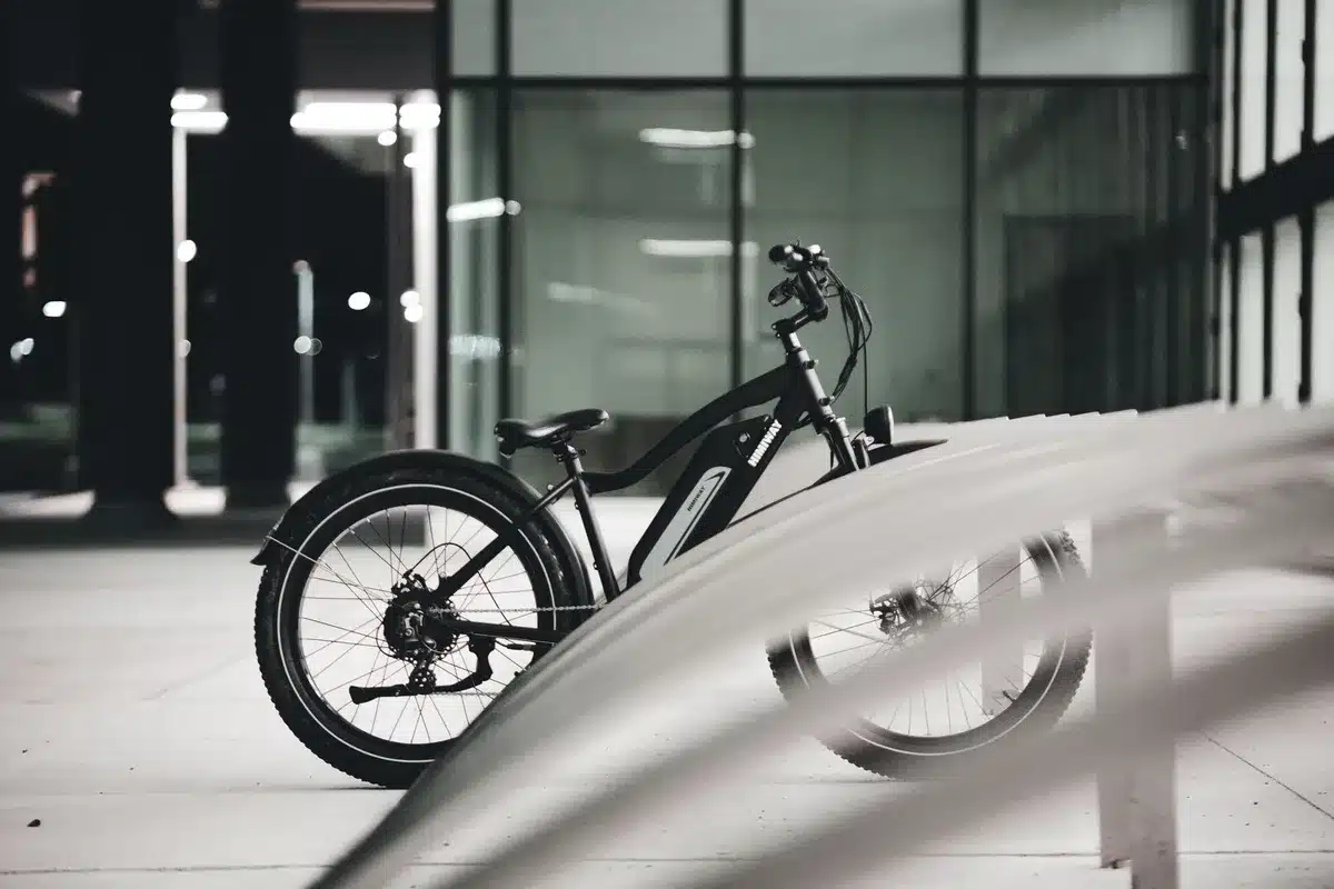 Différents modèles de vélos électriques exposés pour comparaison